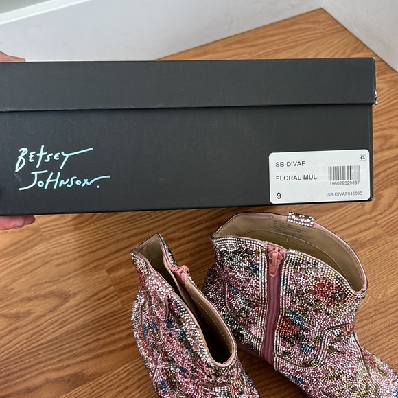 Betsy Johnson Rhinestone Boots - Picture 3 of 9